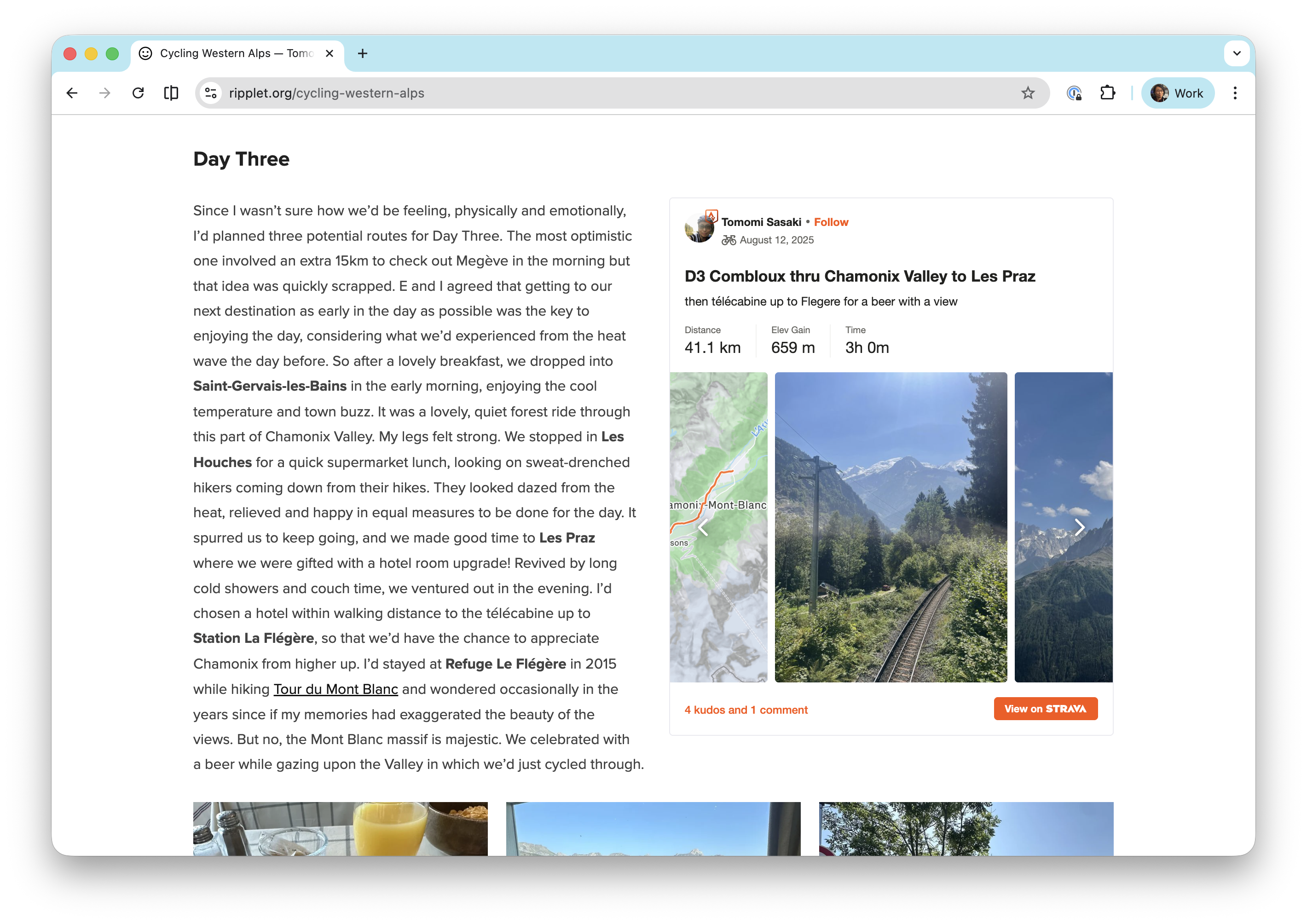 Cycling Route Viewer screenshot